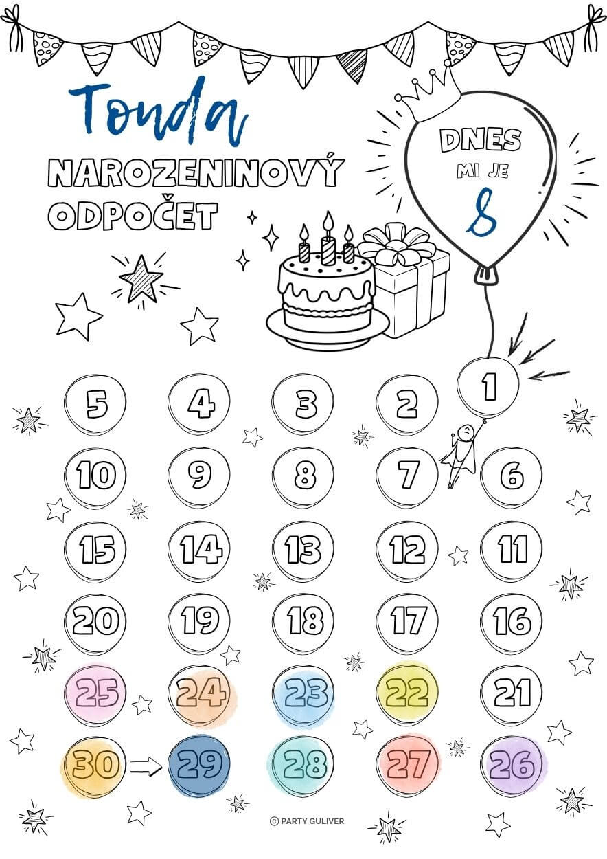 Odpočet do narozenin